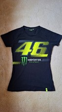 VR46 Valentino Rossi Official Monster Energy Women's Black T Shirt Large 12