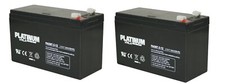 Two x Platinum 12V 7Ah