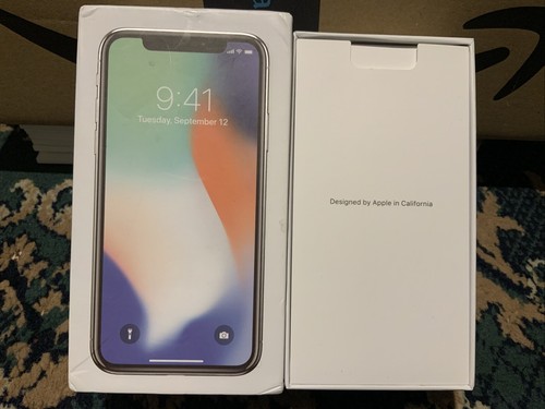 Empty iphone silver 64gb - x,