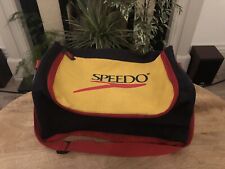 Vintage SPEEDO 90s Small Swimming Shoulder Bag Zip-up - Yellow Red Blue 