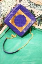 Rare! Mulberry Cobalt Blue Square Shoulder Bag. Excellent condition!