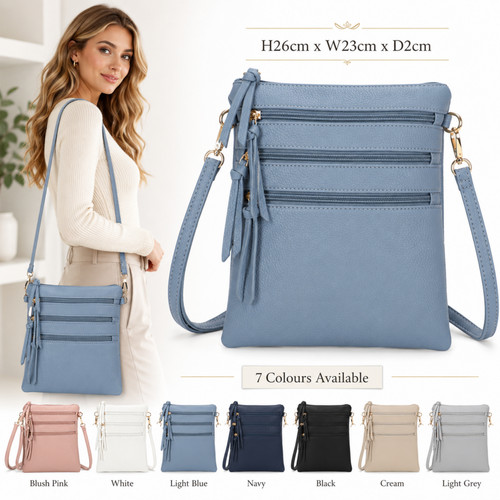Ladies multi zip - multi,