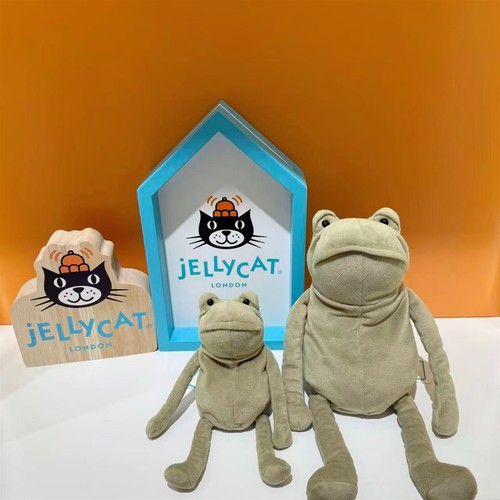Jellycat fergus frog - frog, green