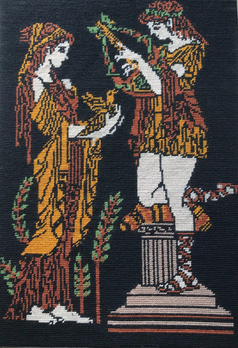 Vintage retro tapestry - retro, picture
