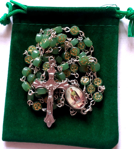 Irish shamrock rosary - , st