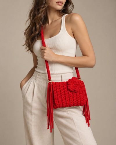 Handmade red crochet - handmade,