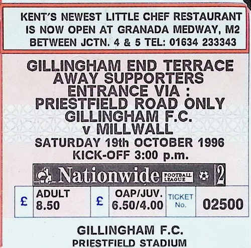 Gillingham millwall - gillingham, v