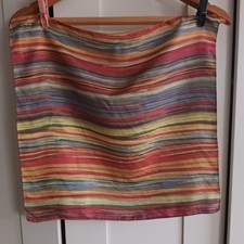 Paul Smith Small Silk Scarf – Multicolor Stripe Pattern, Classic British Style