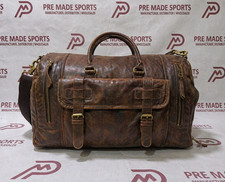 Premium Brown Leather Duffle