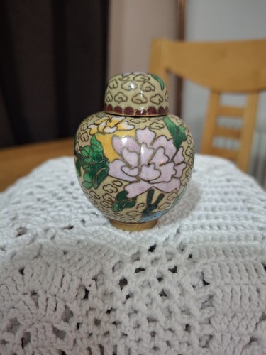 Vintage floral cloisonne - vintage,