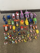 66 Pcs PAW PATROL JOBLOT BUNDLE - Cars Figures Helicopter Hovercraft Fire Engine