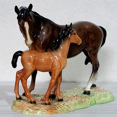 Beswick bay mare and chestnut - and,