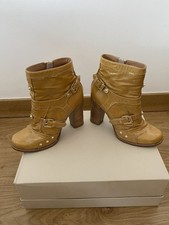 mulberry leather ankle boots
