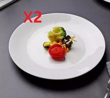 Plate white plates dish - white,