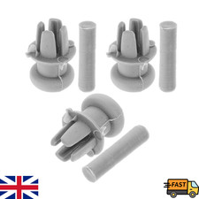 FIT AUDI  Grey Parcel Shelf Clips Pins Boot Hooks Cord String Strap Trim 2x