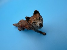 Rare Austrian Cold Painted Bronze Figure of a Fox Signed Geschutzt