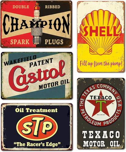 Vintage metal tin - metal, signs
