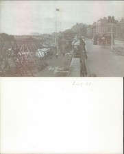 The Front Berham Norfolk England Beach Street Scene Real Photo RPPC