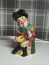 Kelsboro Ware Ceramic England Mandolin Player Toby Jug Hand Painted 4”