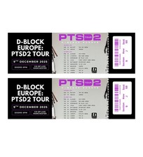 D-Block Europe Personalised Souvenir Concert Tickets Memorabilia