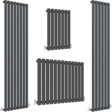 Vertical Horizontal Designer Bathroom Oval Column Radiator Anthracite Rad