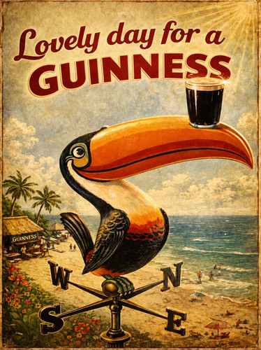 Lovely day guinness retro - guinness,