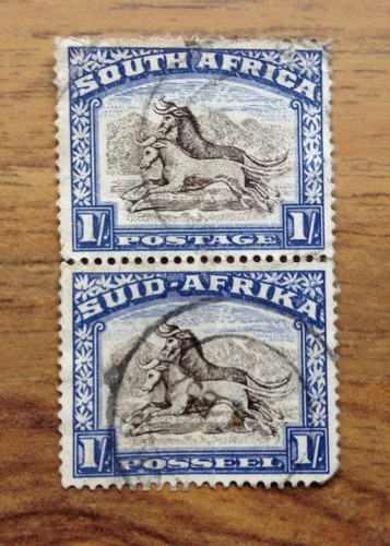 South africa 1933 pair - south,
