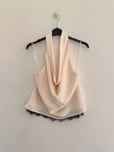 Zara top vest cami - top, satin