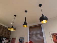 TOM DIXON design hanging lights £170 each or set-of-3 for £450! Excellent Cond.