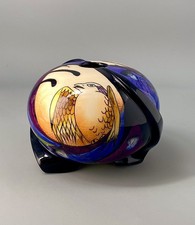 Black Ryden 12cm Songbird Footed Round Vase - Emma Bossons 2003