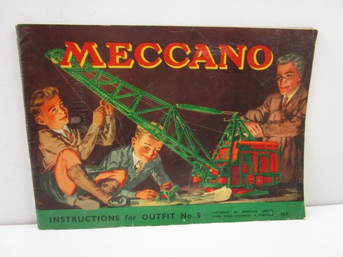 Vintage meccano instructions - meccano,