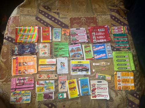 Vintage chewing gum wrappers - chewing,
