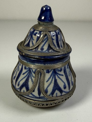 Vintage moroccan fez pottery - fez,