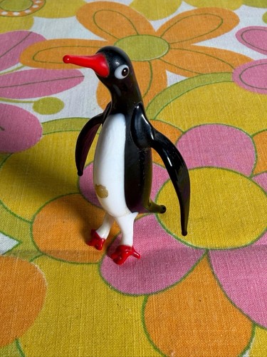 Antique german glass penguin - german,