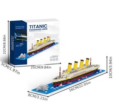 Titanic Cruise Ship Building Blocks Model Kit Puzzle Toy Gift for Kids & Adults