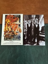 (LT110) VIC ARMSTRONG & WENDY LEECH SIGNED AUTOGRAPHS HARRISON FORD STUNT DOUBLE