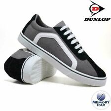 BNIB Ladies Dunlop Memory Foam Canvas Trainers Deck  Plimsolls Grey Size 7