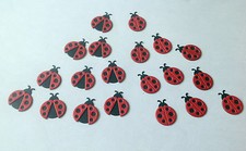Ladybird Die Cut Shapes - Pack of 20 ideal for cards, scrapbooks, craft making