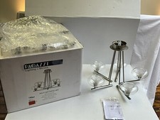 Pagazzi Arlo 5 Light Ceiling Chandelier Satin Chrome