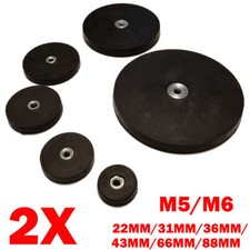2x For M5/M6 22-88mm Round