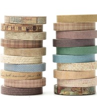 YUBBAEX Vintage Washi Tape Set