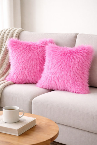 Fluffy cushion covers set 2 - fluffy, of
