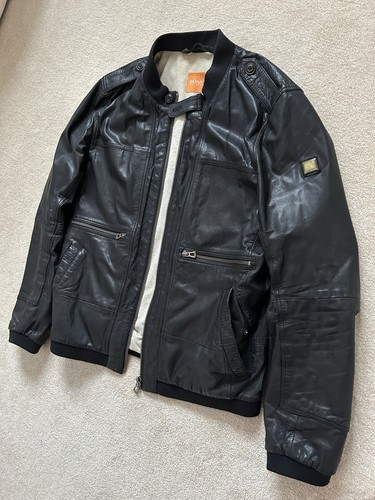 Hugo boss black - leather, bomber