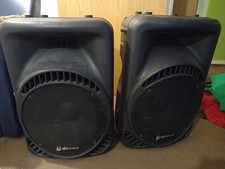 2 x QTX QR12 800W 8 Ohm 12" Passive DJ Band Club PA Speaker or Floor Monitor
