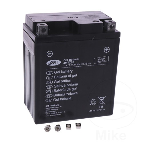Jmt battery ytz8v gel fits - battery,