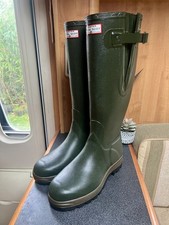 Vintage Hunter Balmoral Royal Scot Made in Scotland UK 8 Wellington Boot Superb!