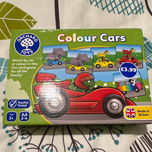 Orchard toys colour - cars, card
