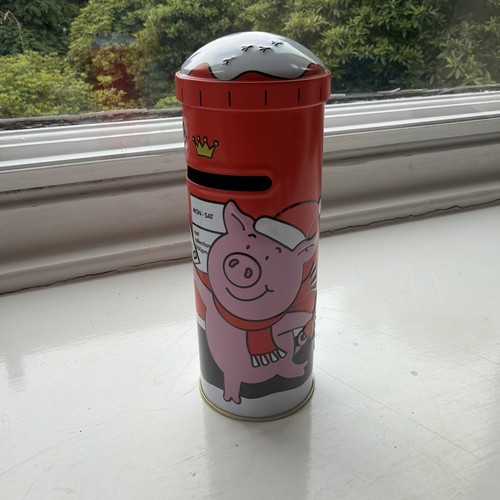 Percy pig moneybox - m&s, moneybox/tin