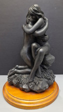 Adam & Eve / Lovers Embrace  Imitation  Bronze Sculpture Figurine 