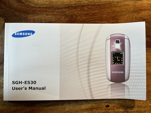 Sgh e530 samsung phone - samsung, user's